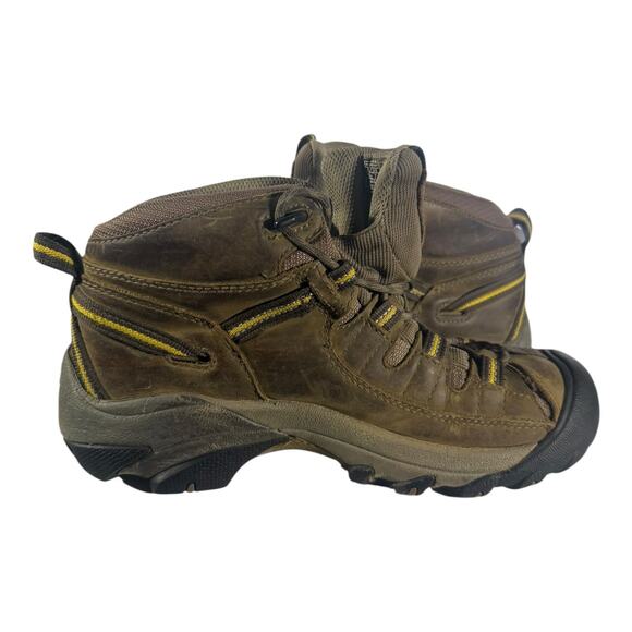 Keen Targhee II WP Mid Brown Leather Waterproof Hiking Boots Men's Size 7 - Picture 8 of 9